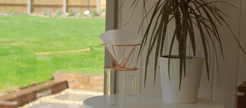 Pour over coffee at home