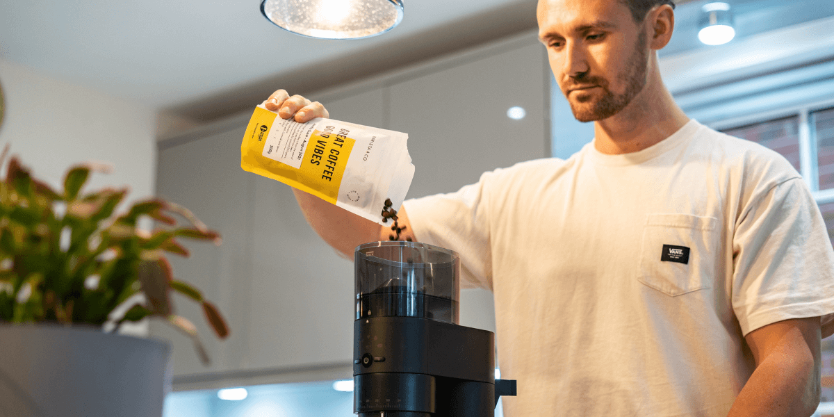 core all grind electric coffee grinder with fresh beans