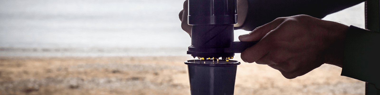 Twist Press compact coffee maker